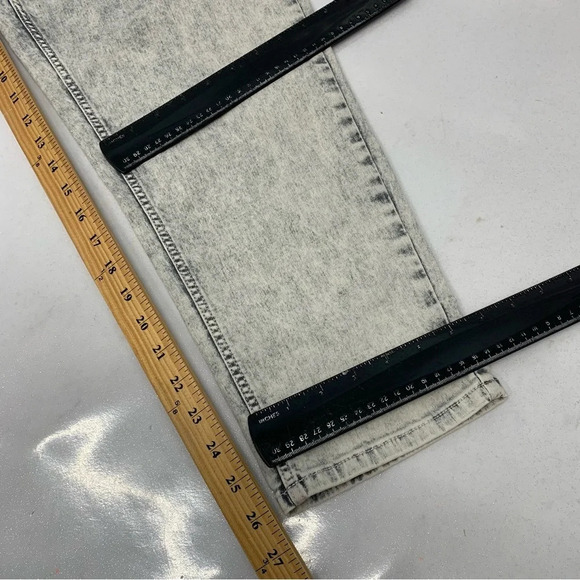 Lascana Jeans Woman 8  Stone Wash High Waist Pockets Stretch Straight Taper Ligh - Picture 12 of 14